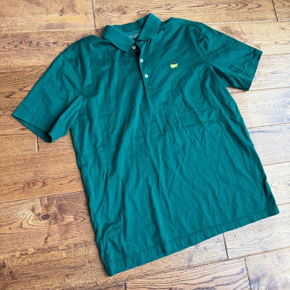 Masters Collection Pima Cotton Golf Polo Shirt Green M perfect condition